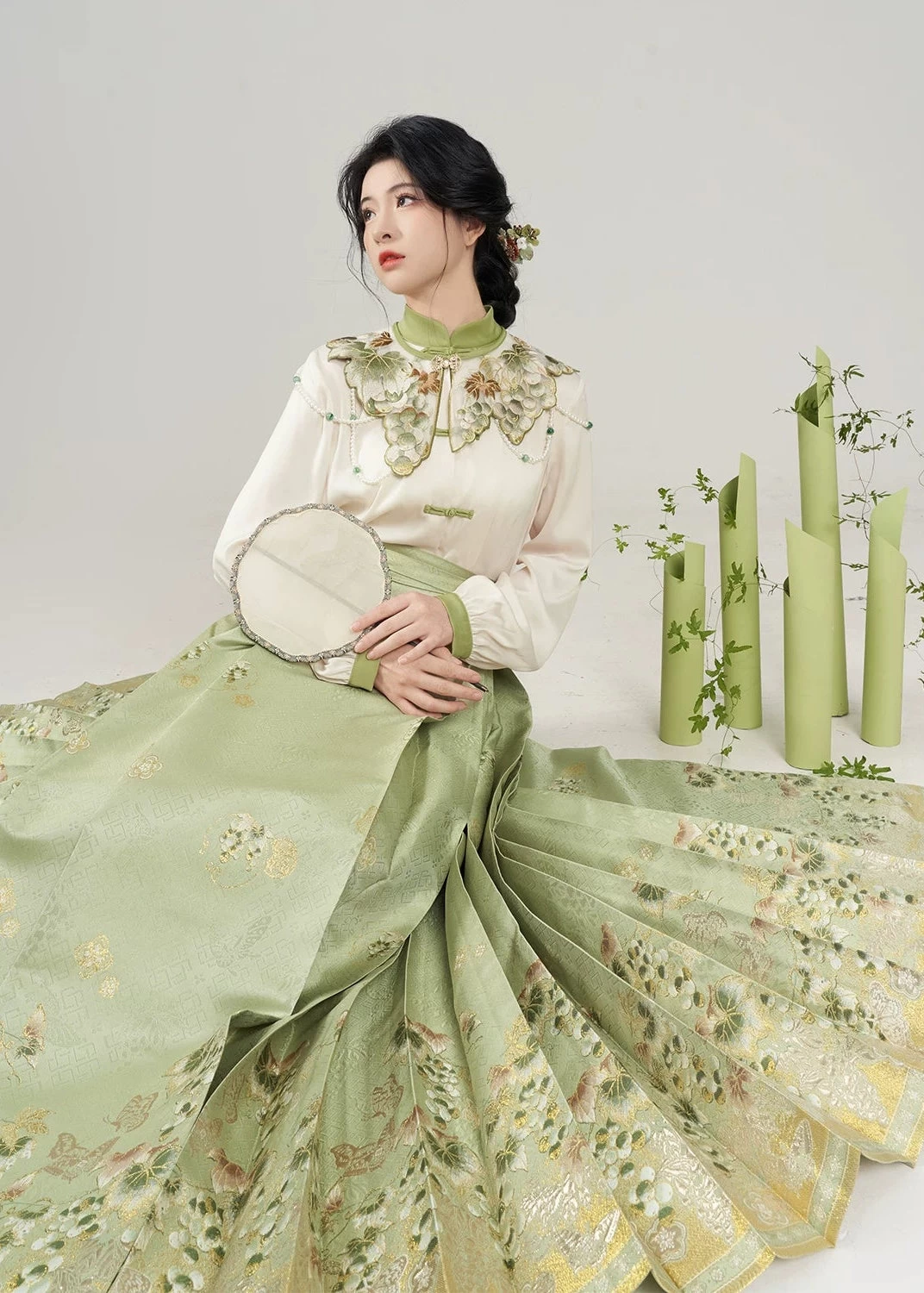 Women’s 11-Color Graduation Cloud Collar Hanfu Cape, Hand Washable | HANFUBAO