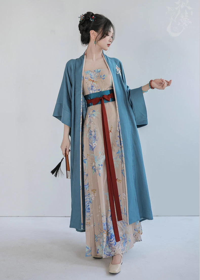 Women’s Modern Viscose-Nylon 3-Piece Hanfu Summer Dream | HANFUBAO