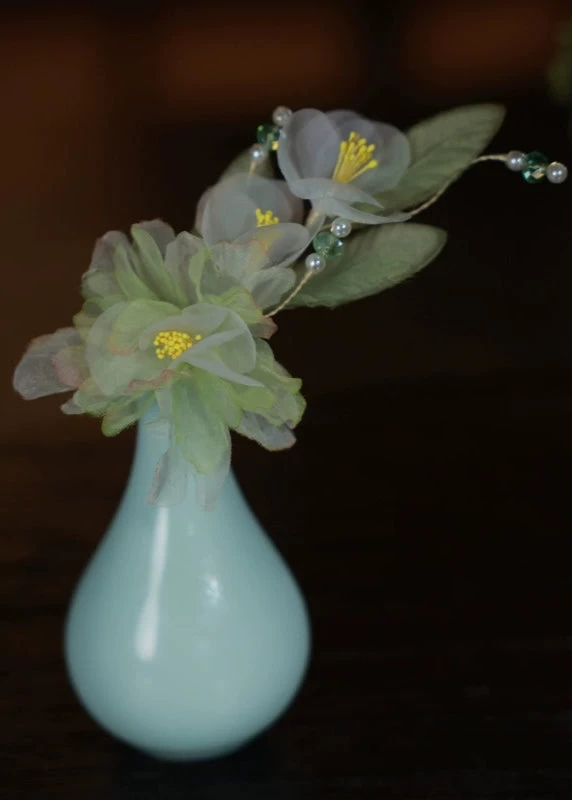 Women’s Yarn Flower Hair Clip Set Spring Color | HANFUBAO