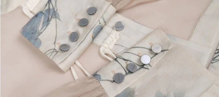 Women Daily Hanfu 3-Piece Set Modern Gray Lyocell Blend | HANFUBAO