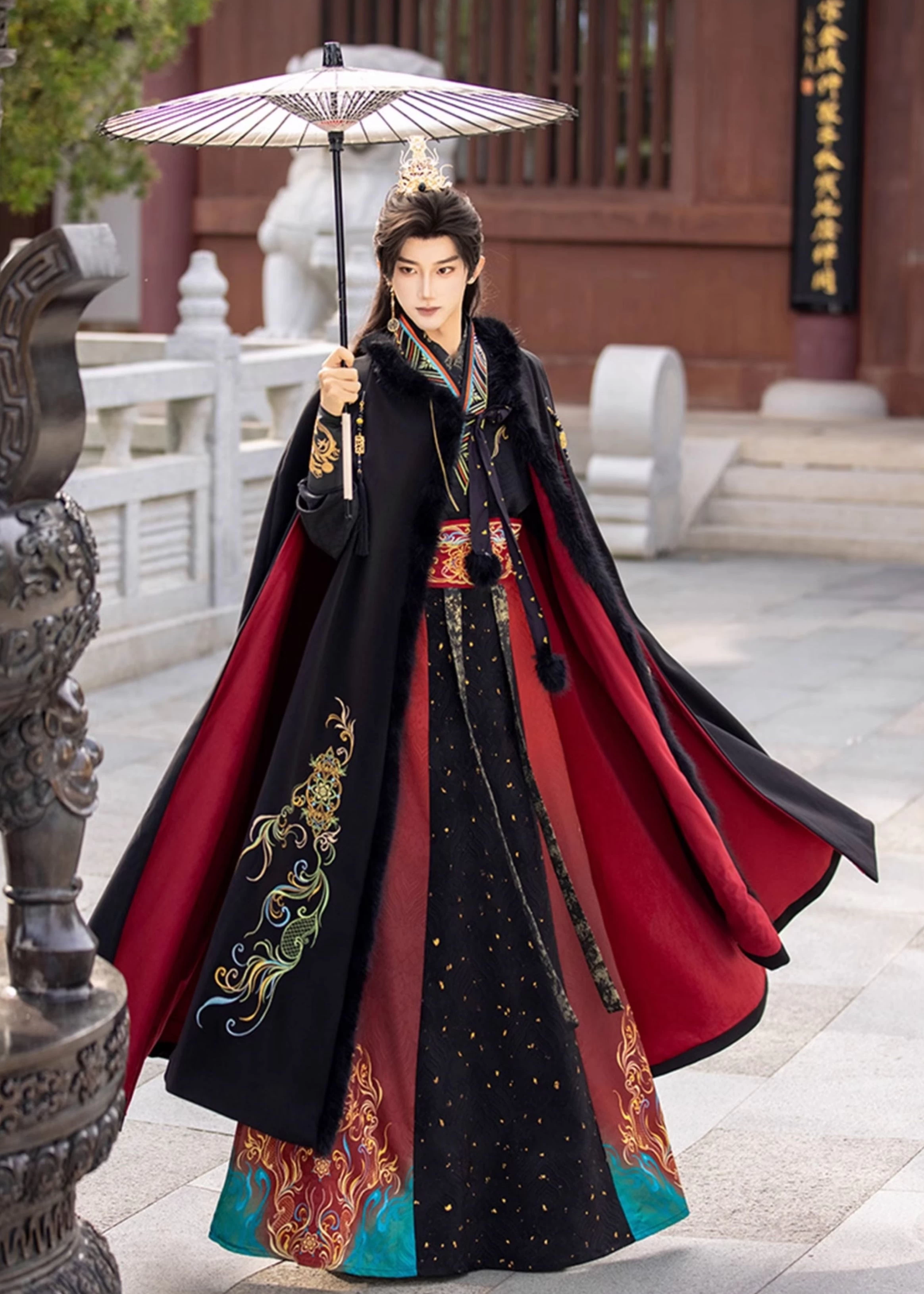 Unisex 6-Piece Song Dynasty Daily Hanfu Couple Set, Day/Night Plus Size | HANFUBAO