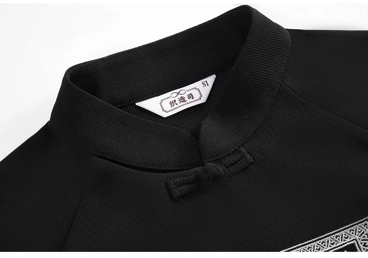 Women’s Modern Summer Hanfu Set Horse Cloud Feather Print| HANFUBAO