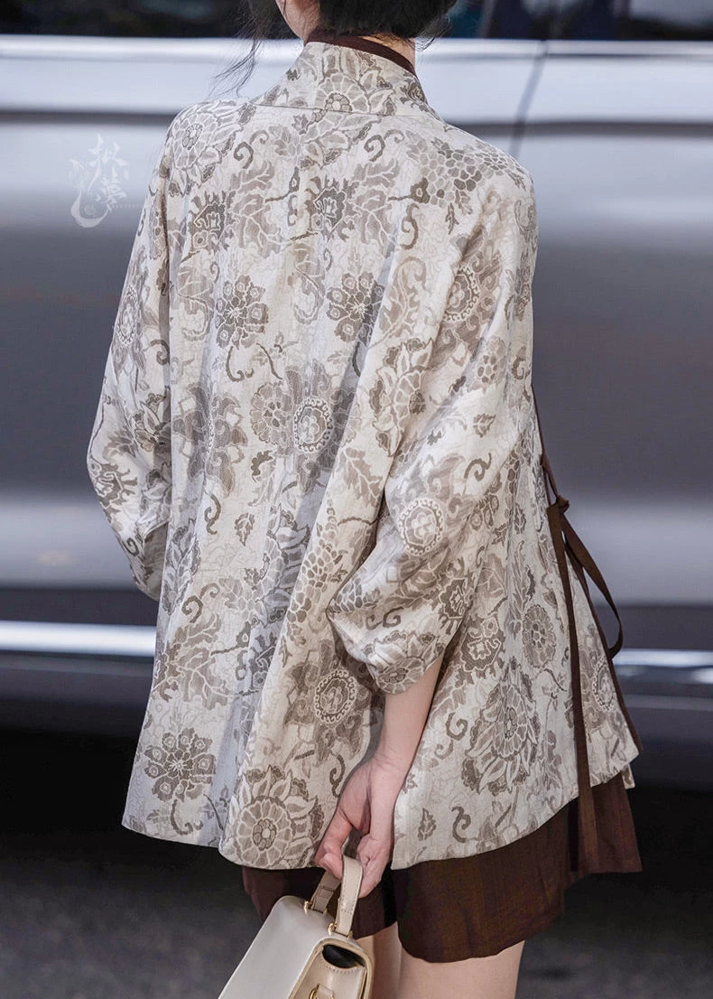 Women’s Daily Hanfu 4-Piece Pants Set Rayon-Linen Blend | HANFUBAO