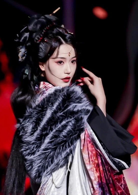 Women’s Song Dynasty Hanfu 5-Piece Gown Set, Polyester, Plus Size | HANFUBAO