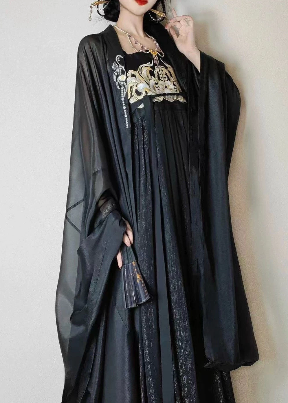 Women’s Plus Size 2-Piece Chiffon Hanfu Set for Daily Wear | HANFUBAO