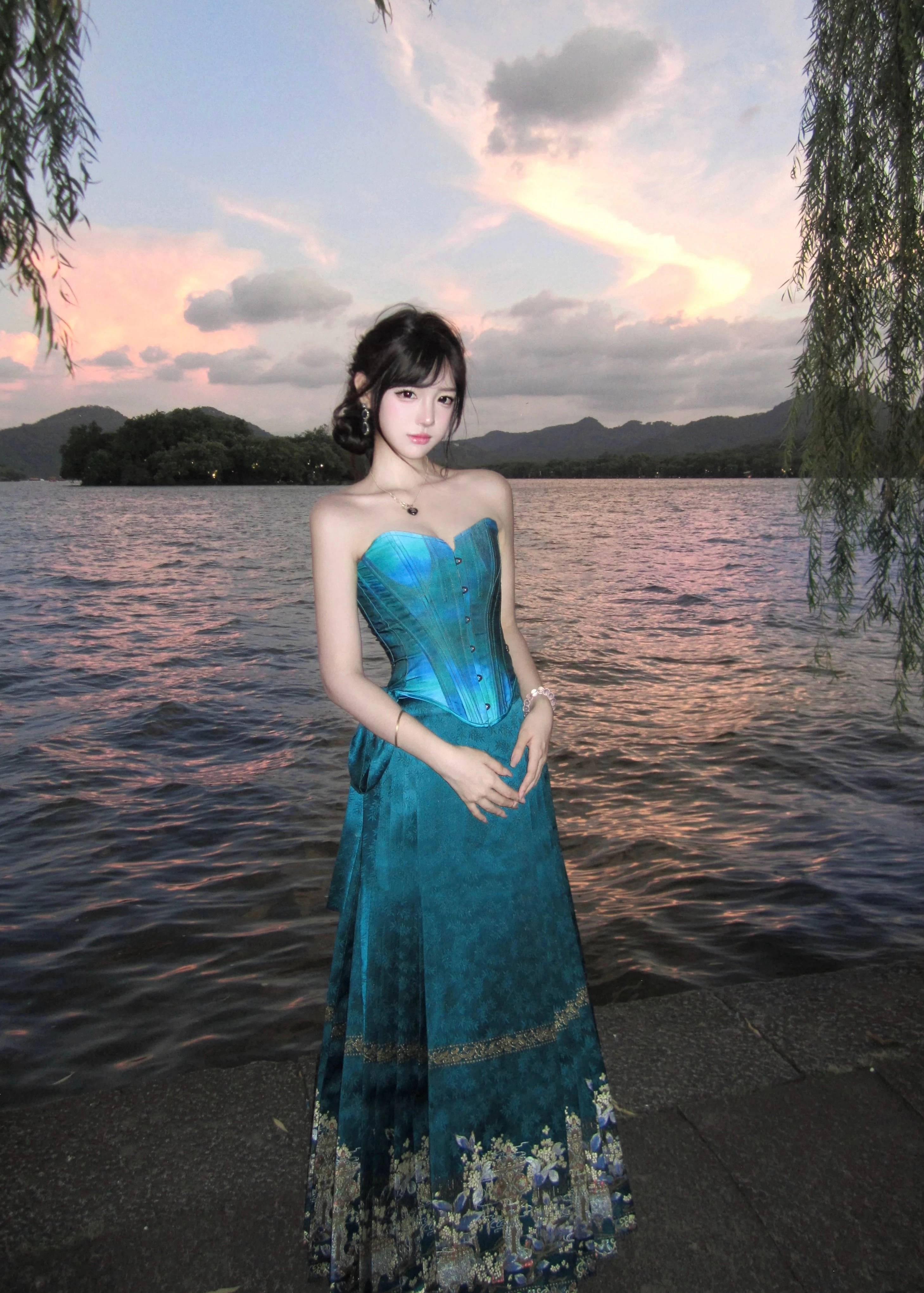 Women Modern Hanfu Cotton Ma Mian Skirt Daily Wear Plus Size | HANFUBAO