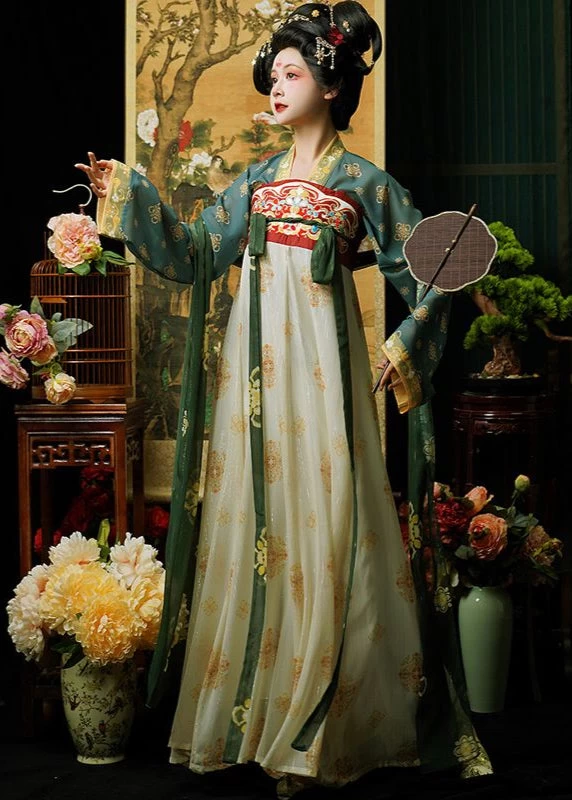 Women’s Plus Size Chiffon Modern Daily Hanfu Set | HANFUBAO