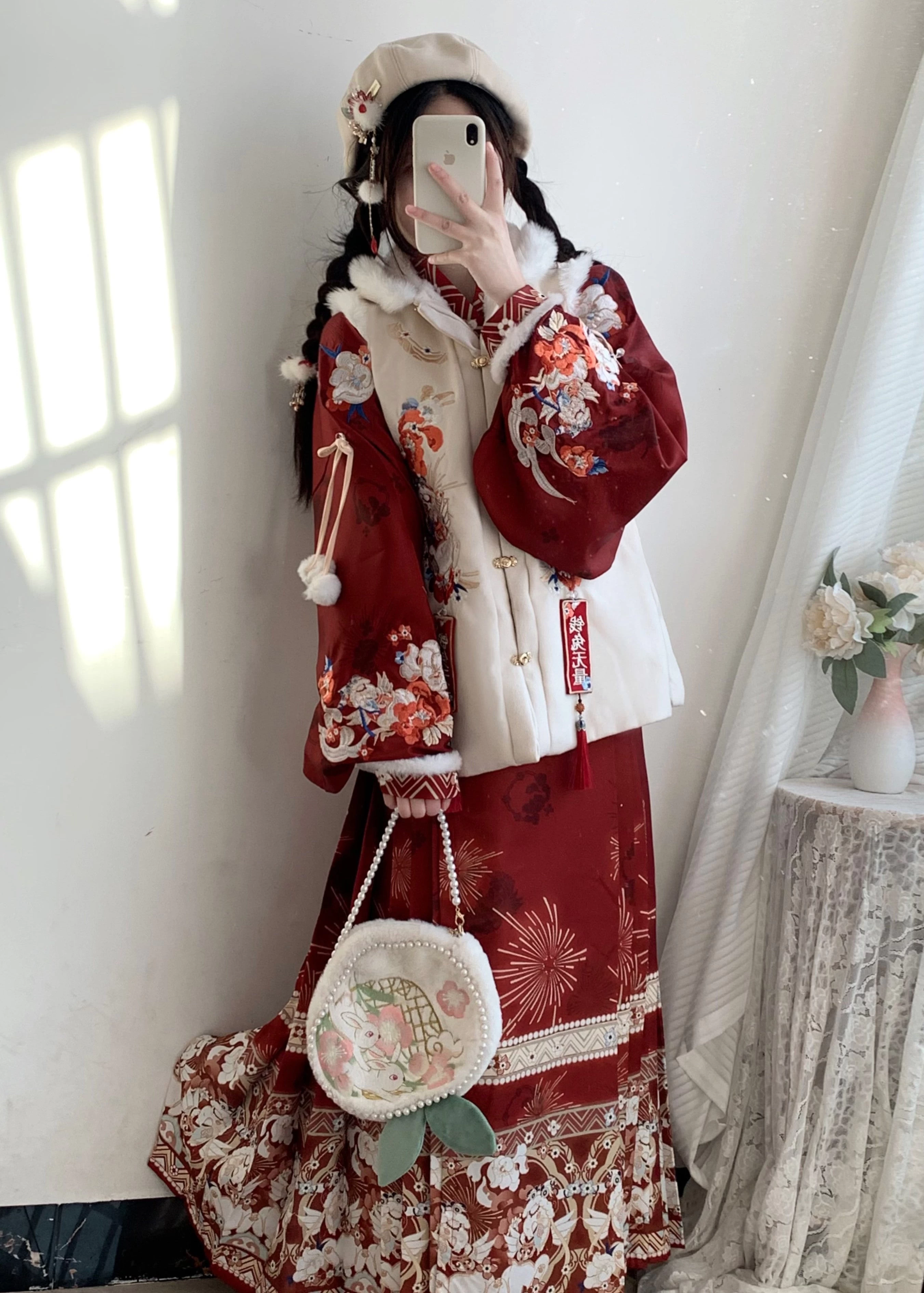 Unisex 3-Piece Plus Size Hooded Daily Hanfu Set | HANFUBAO