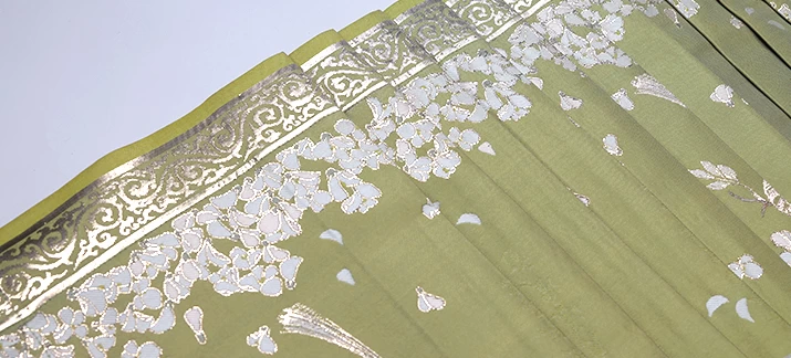 Women’s Modern 3-Piece Daily Hanfu Set Locust Blossom Print Artificial Silk | HANFUBAO