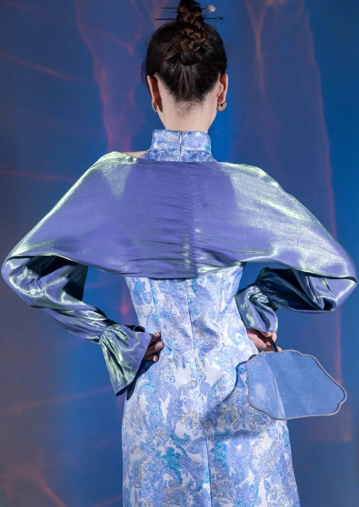 Women Irises 6-Color Qipao Coverup, Breathable Daily Hanfu One Size | HANFUBAO