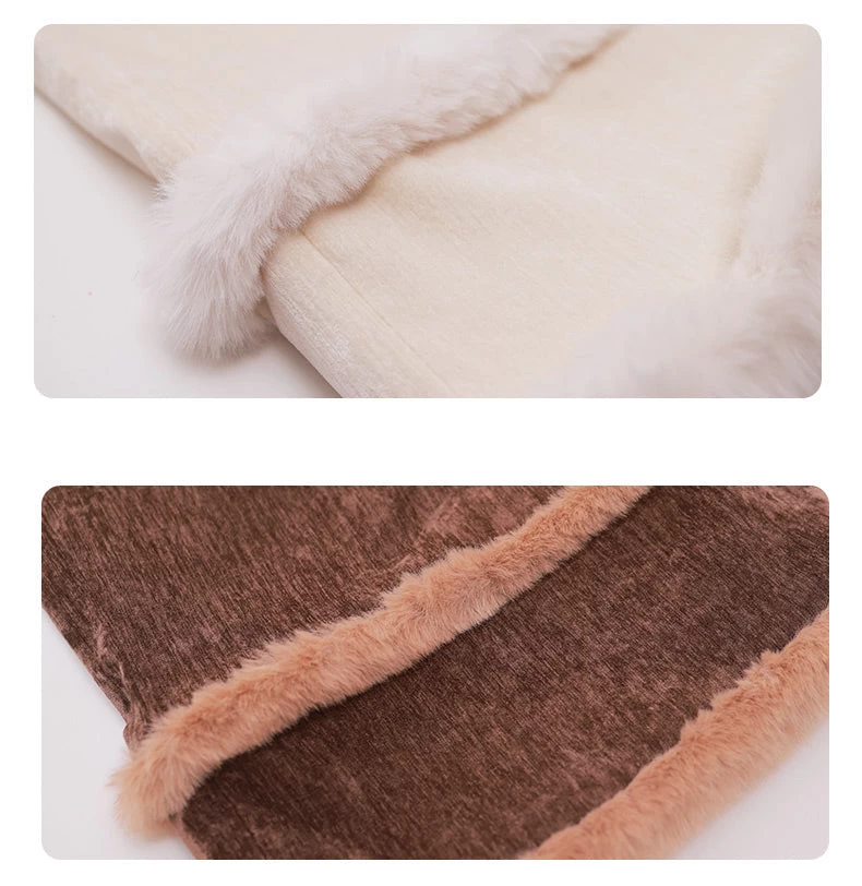 Women’s Linen-Blend Modern Daily Hanfu 3-Piece Set Snowy Plush | HANFUBAO