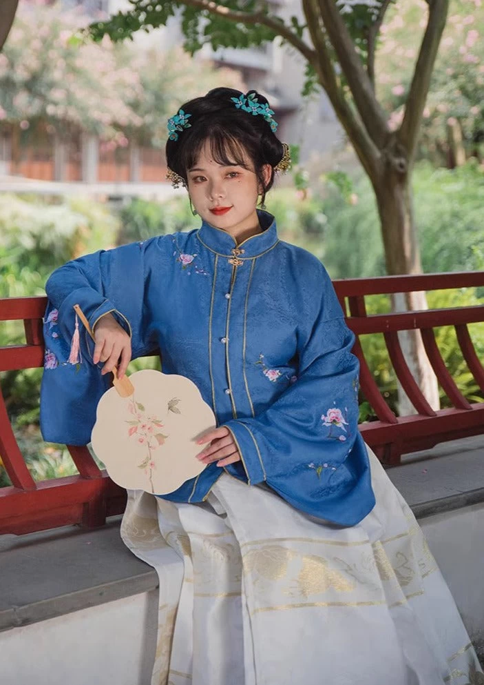Women Plus Size Daily Hanfu Floral Shirt 3 Colors| HANFUBAO