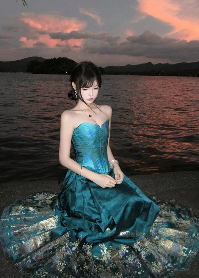 Women Modern Hanfu Cotton Ma Mian Skirt Daily Wear Plus Size | HANFUBAO