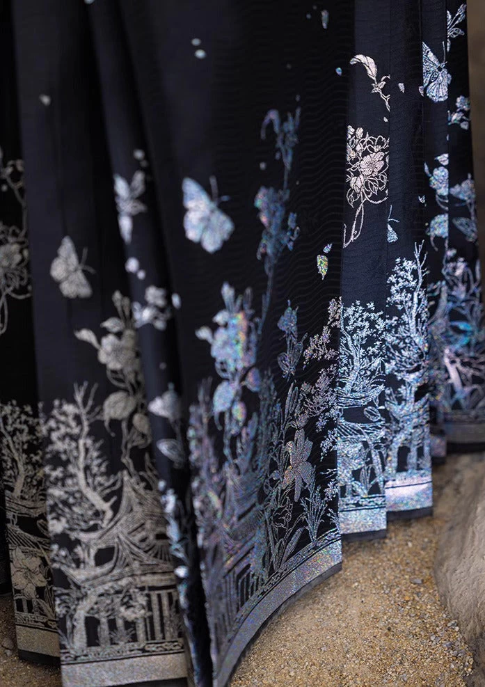 Women's Black Modern 2-Piece Daily Hanfu Set, Cotton Blend | HANFUBAO