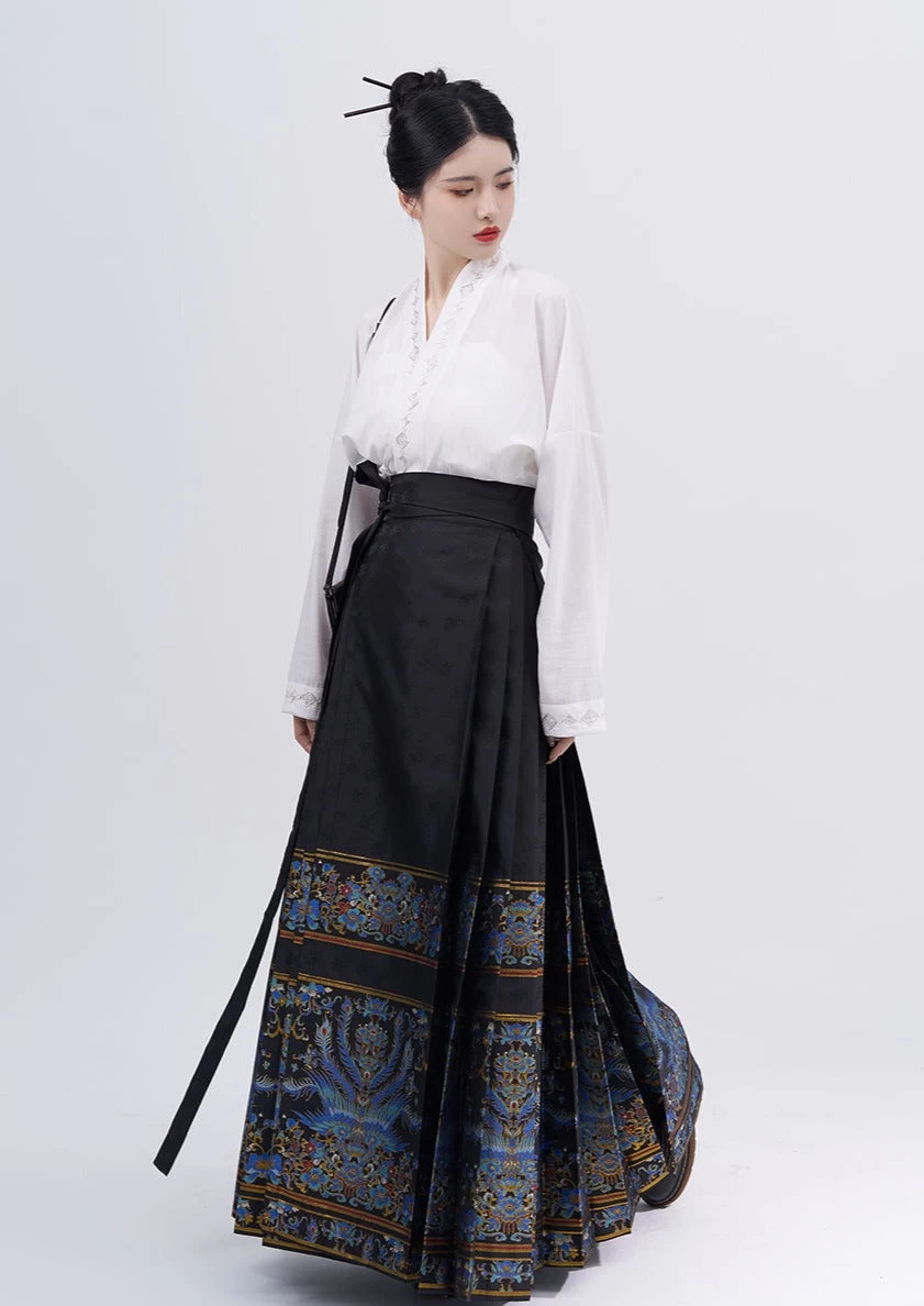 Women Modern Hanfu Wrap Blouse White Daily Wear Lightweight Fabric | HANFUBAO