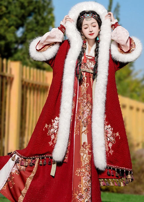 Unisex 3-Piece Fortune God Daily Hanfu Plus Size  Set | HANFUBAO