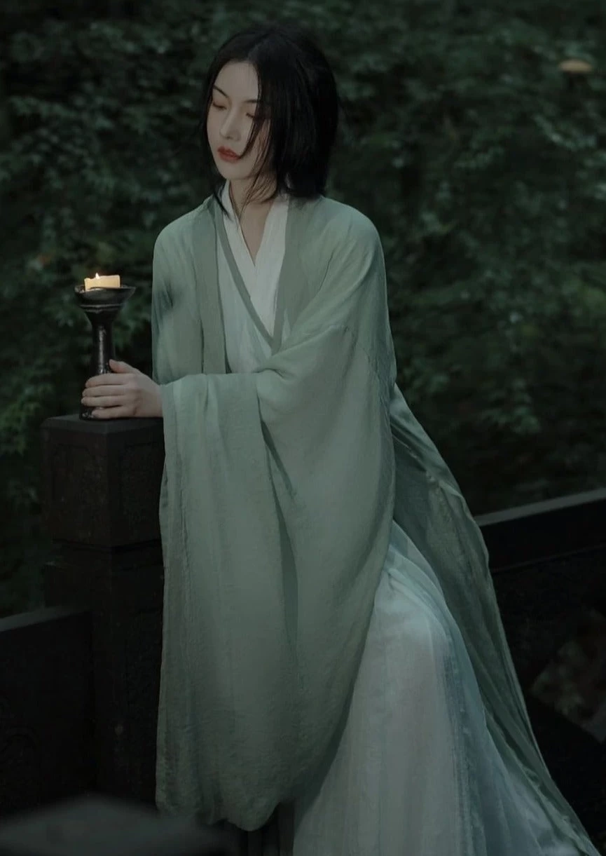 Women 3-Piece Chiffon Daily Hanfu Set Plus Size| HANFUBAO