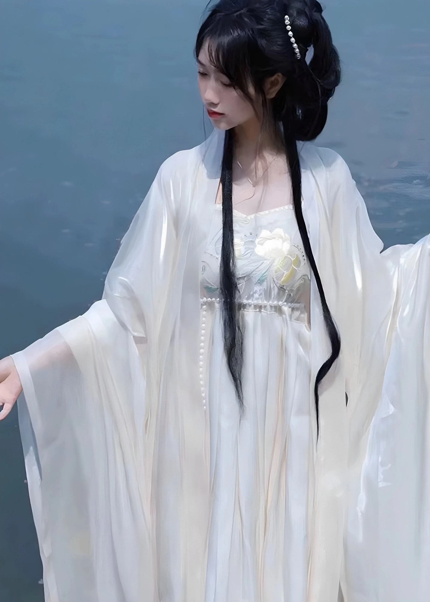 Women’s Plus Size  Modern Hanfu Set Purple Tang| HANFUBAO