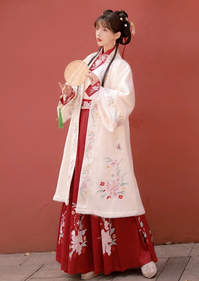 Women's Modern Song Dynasty Hanfu Set Phoenix Embroidery 6m Hem| HANFUBAO