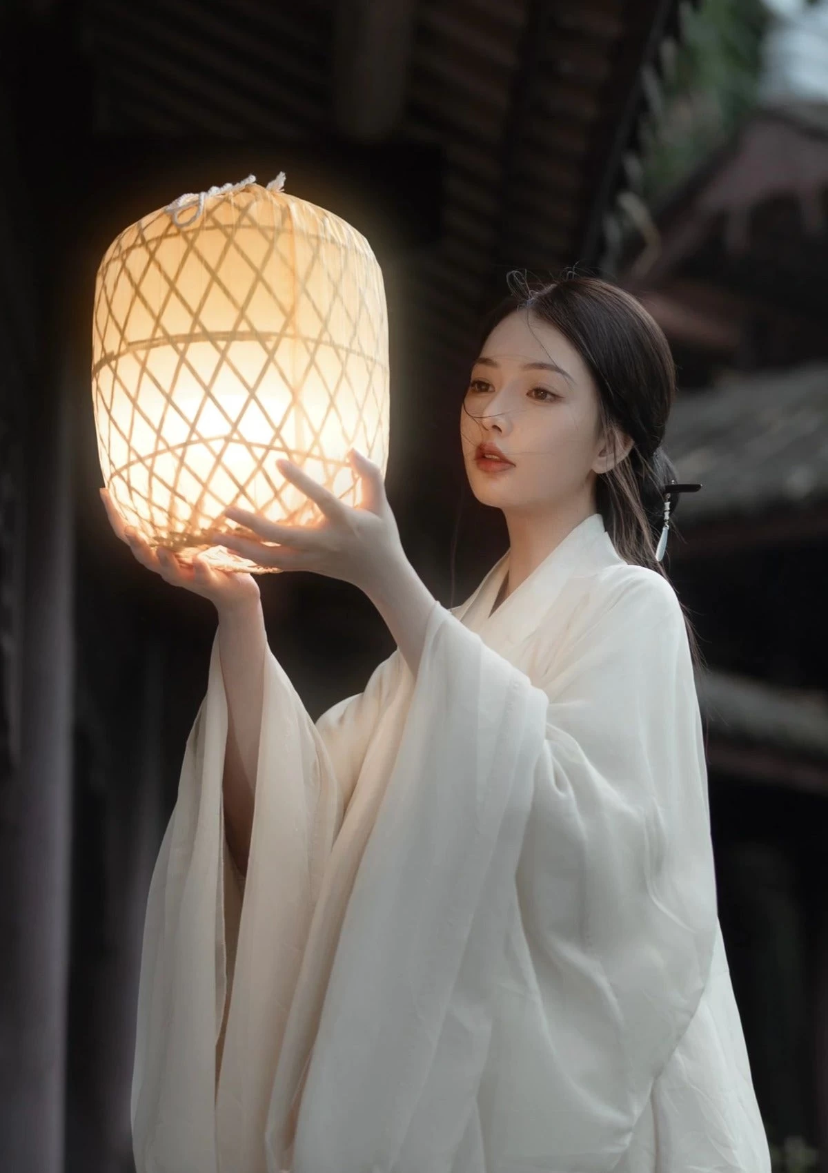 Women 4-Piece Chiffon Hanfu Set for Daily Wear, Plus Size| HANFUBAO