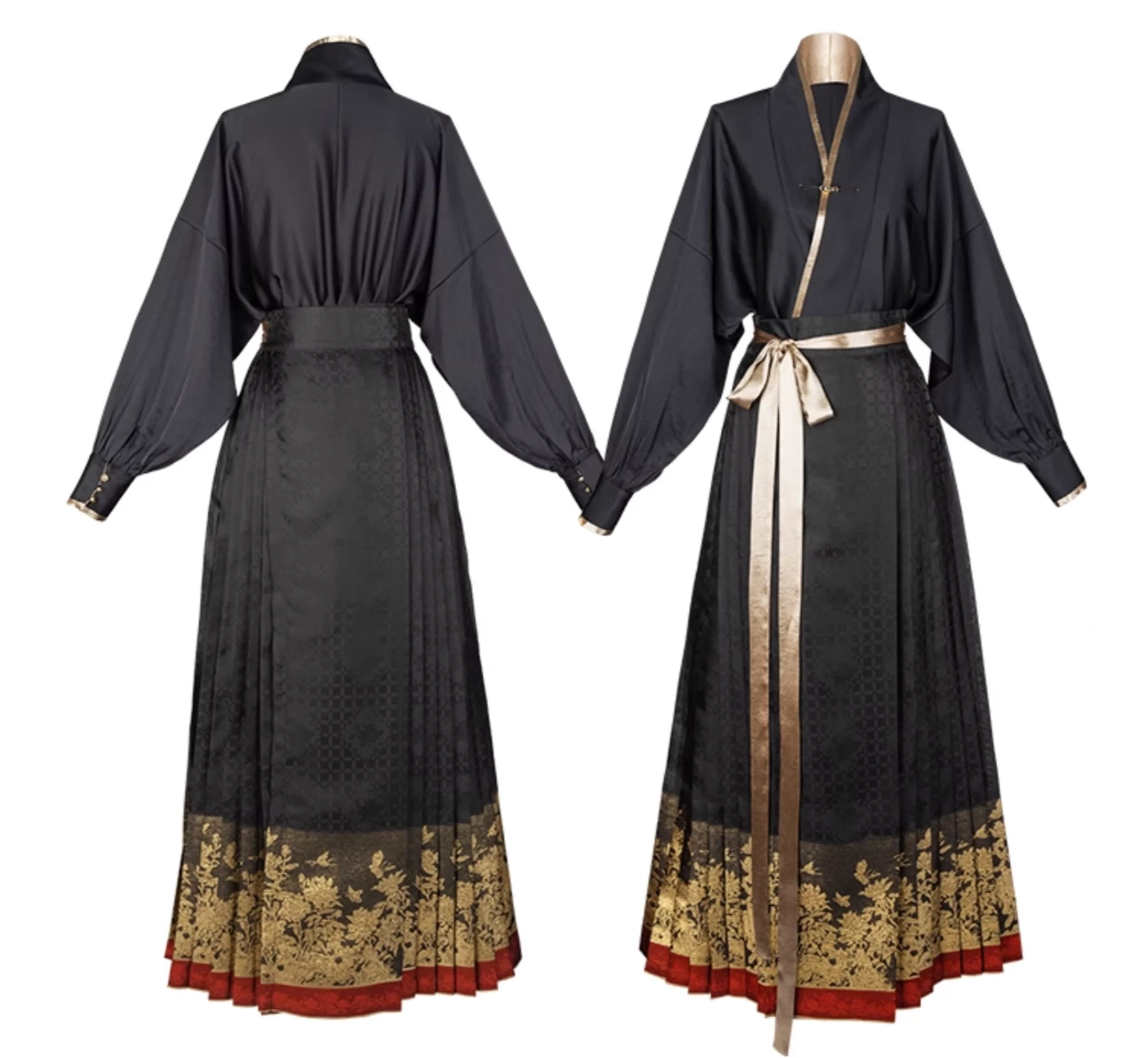 Women Modern Hanfu Lab Cotton Blend 2-Piece Set 国色 | HANFUBAO