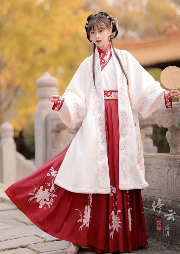 Women's Modern Song Dynasty Hanfu Set Phoenix Embroidery 6m Hem| HANFUBAO
