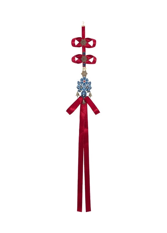 Women Modern Hanfu  Red Apple Embroidery 4-Piece Set | HANFUBAO