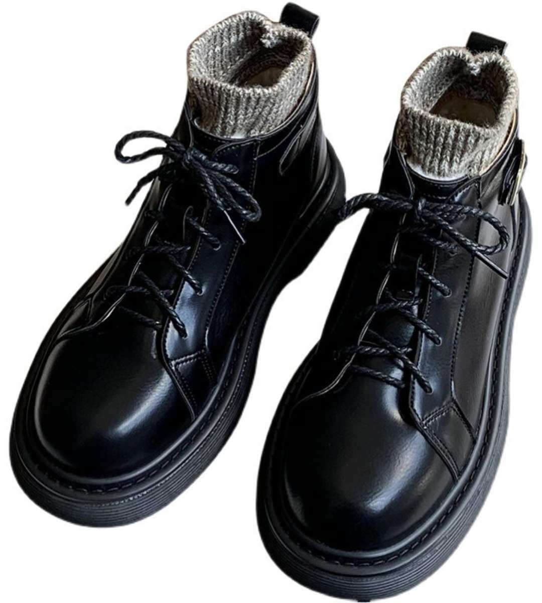 Autumn Winter - Martin Boots - Thick-soled - Warm - Women's