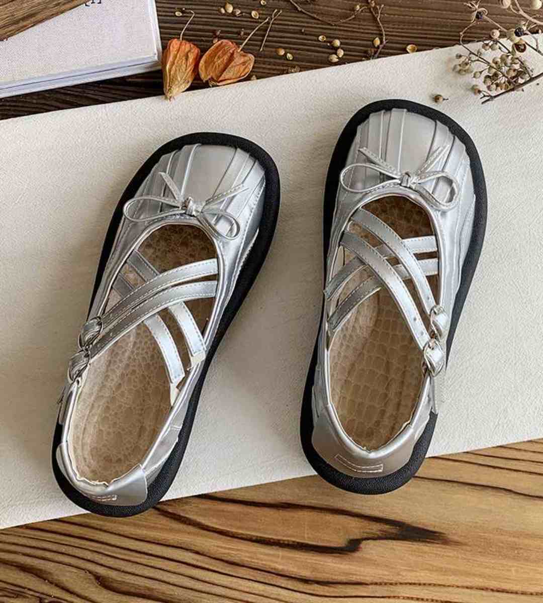 Spring Mary Jane Shoes Leather Lolita Ballet Flats
