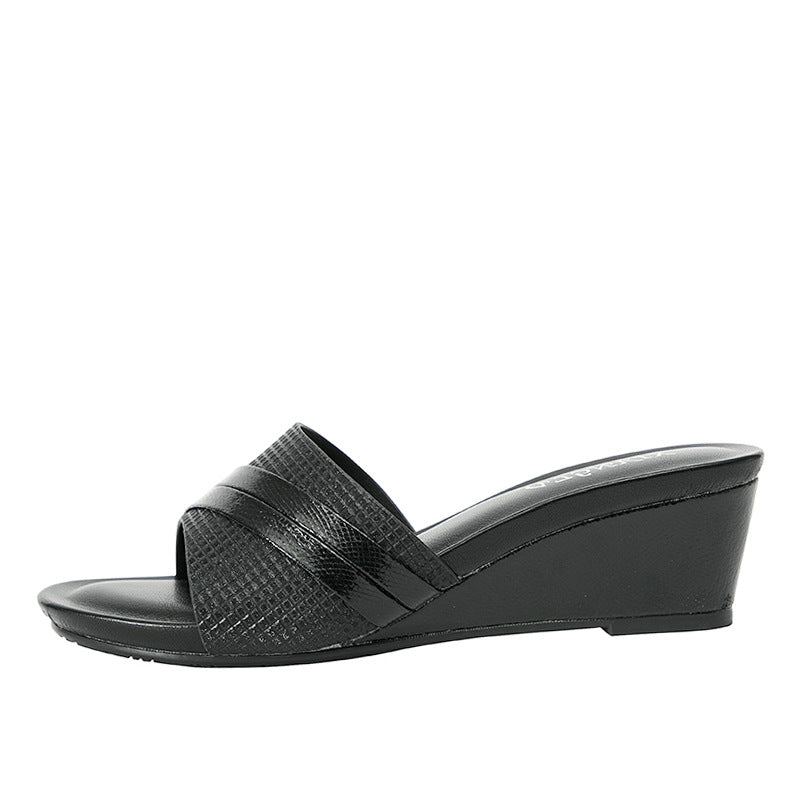 Fashion Wedge Sandals Outdoor Slippers Thick Bottom Increase Vacation