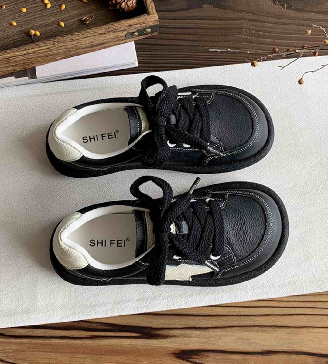 Fall Sneakers Leather Casual Sports Shoes