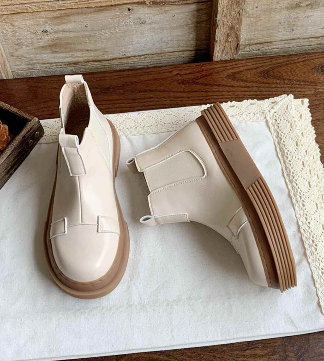 Winter Boots Leather Casual Fashionable Ankle Boot