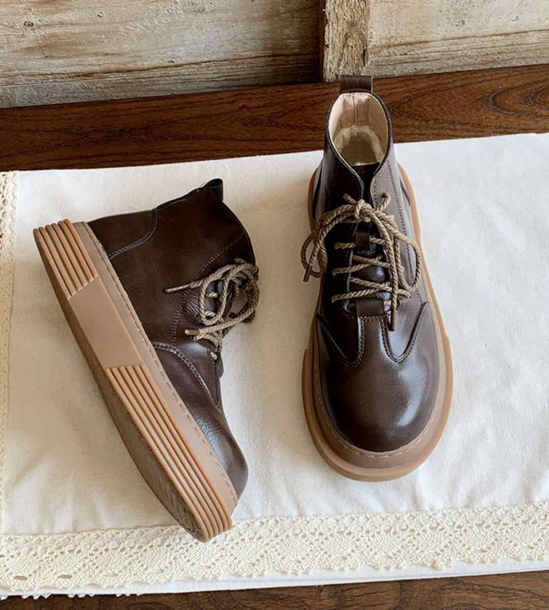 Spring Casual Sneakers Leather Stylish Sport Shoes
