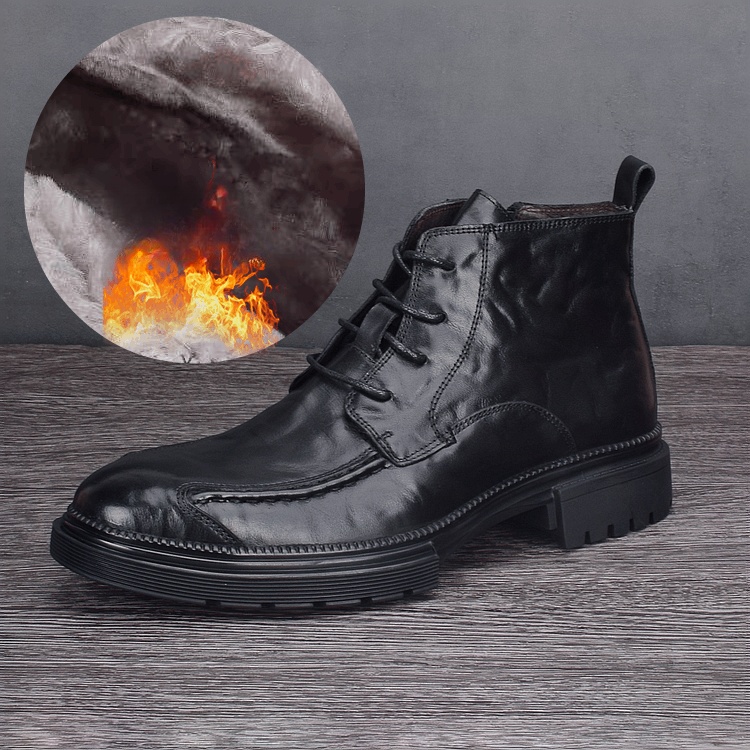 First layer cowhide Martin boots men's leather breathable boots business high-top leather shoes fashion men's boots