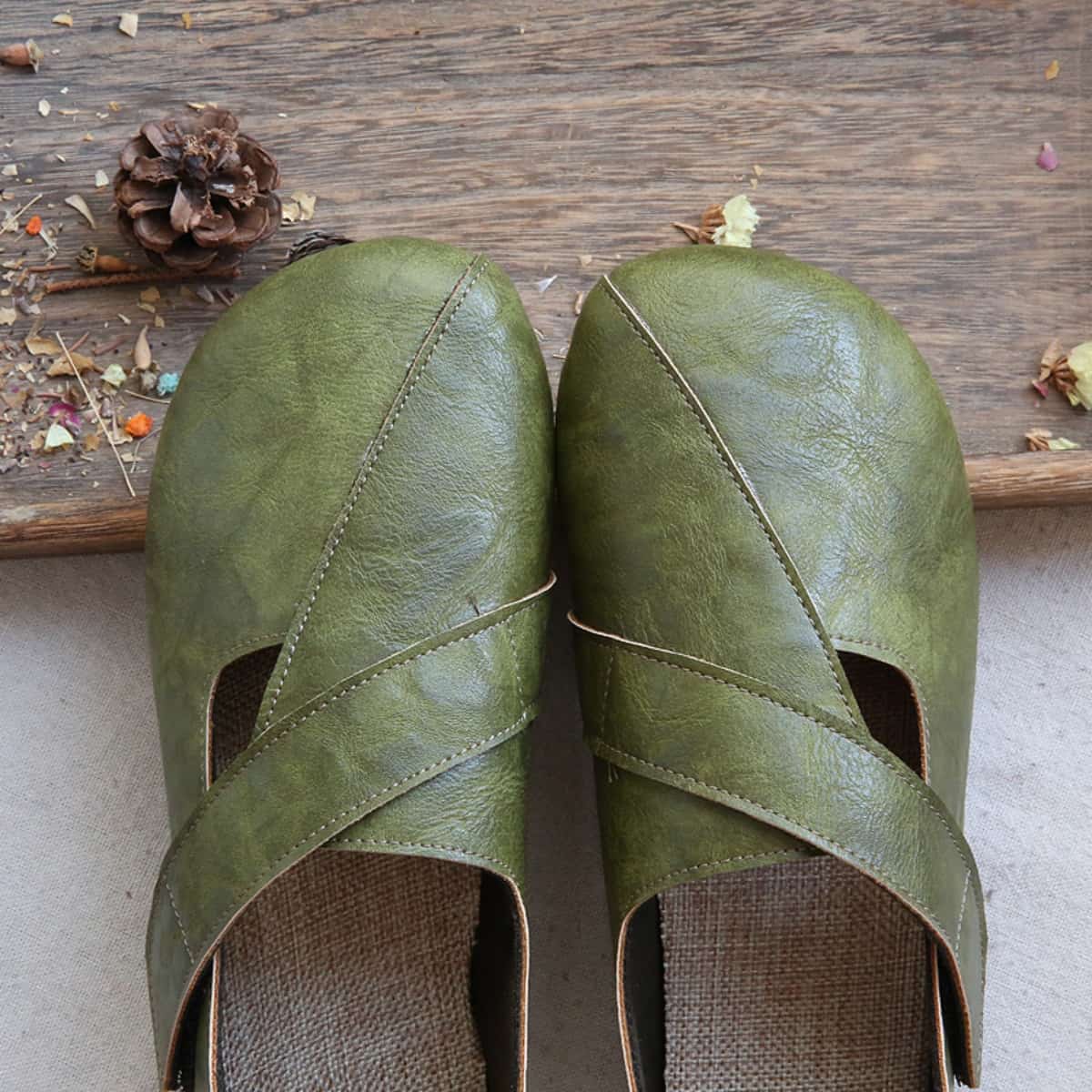 Baotou flats summer new handmade comfortable cotton and linen breathable grandma shoes single shoes women