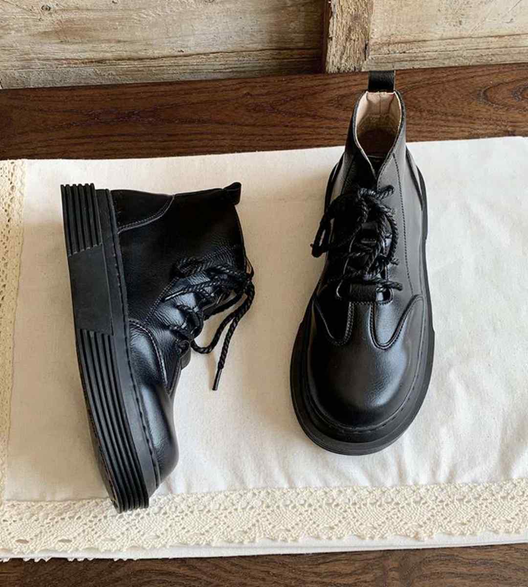 Autumn Winter Short Martin Boots Plush Cotton Casual Student