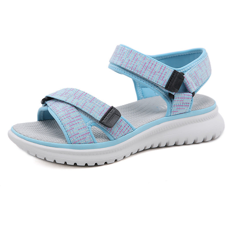 Summer Sandals Women's Preppy Style Wedge Light and Comfortable Girl Student Shoes | Sports sandals