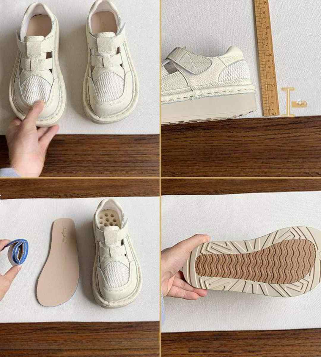 Summer - Sneakers - Cowhide - College Style - Platform Shoes