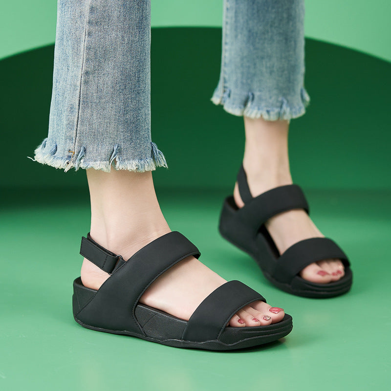 987-1 Lightweight, comfortable, elastic, large size and thick soled sandals | Sports sandals