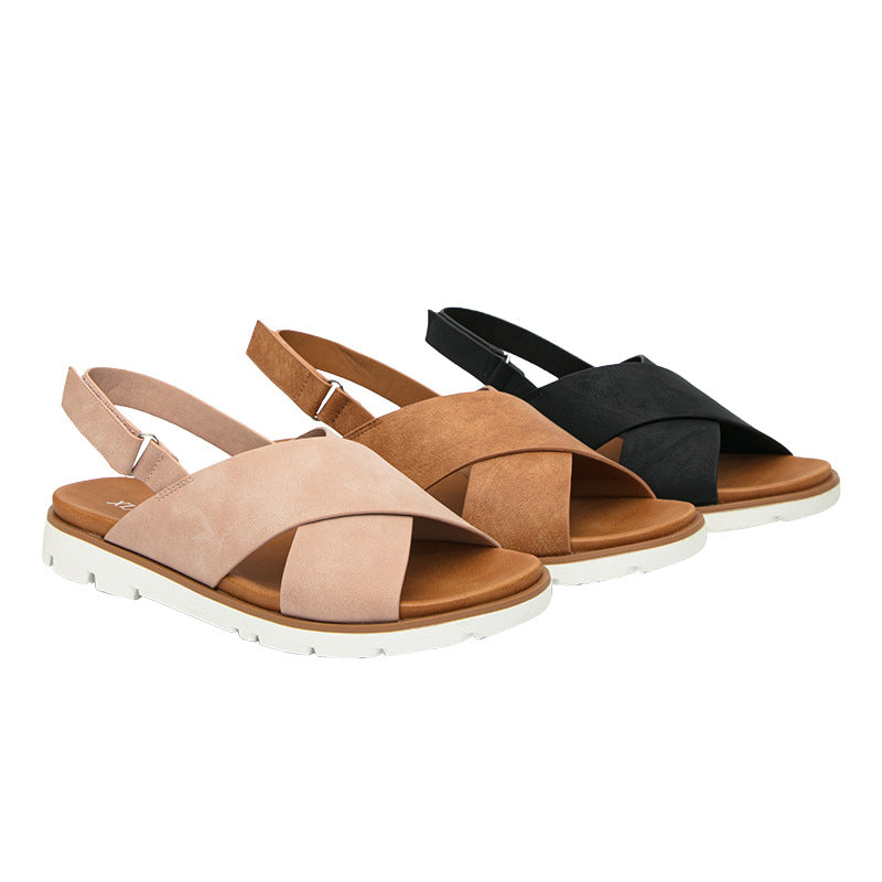 Women's Flat Sandals for Pregnant Women Casual Beach Shoes