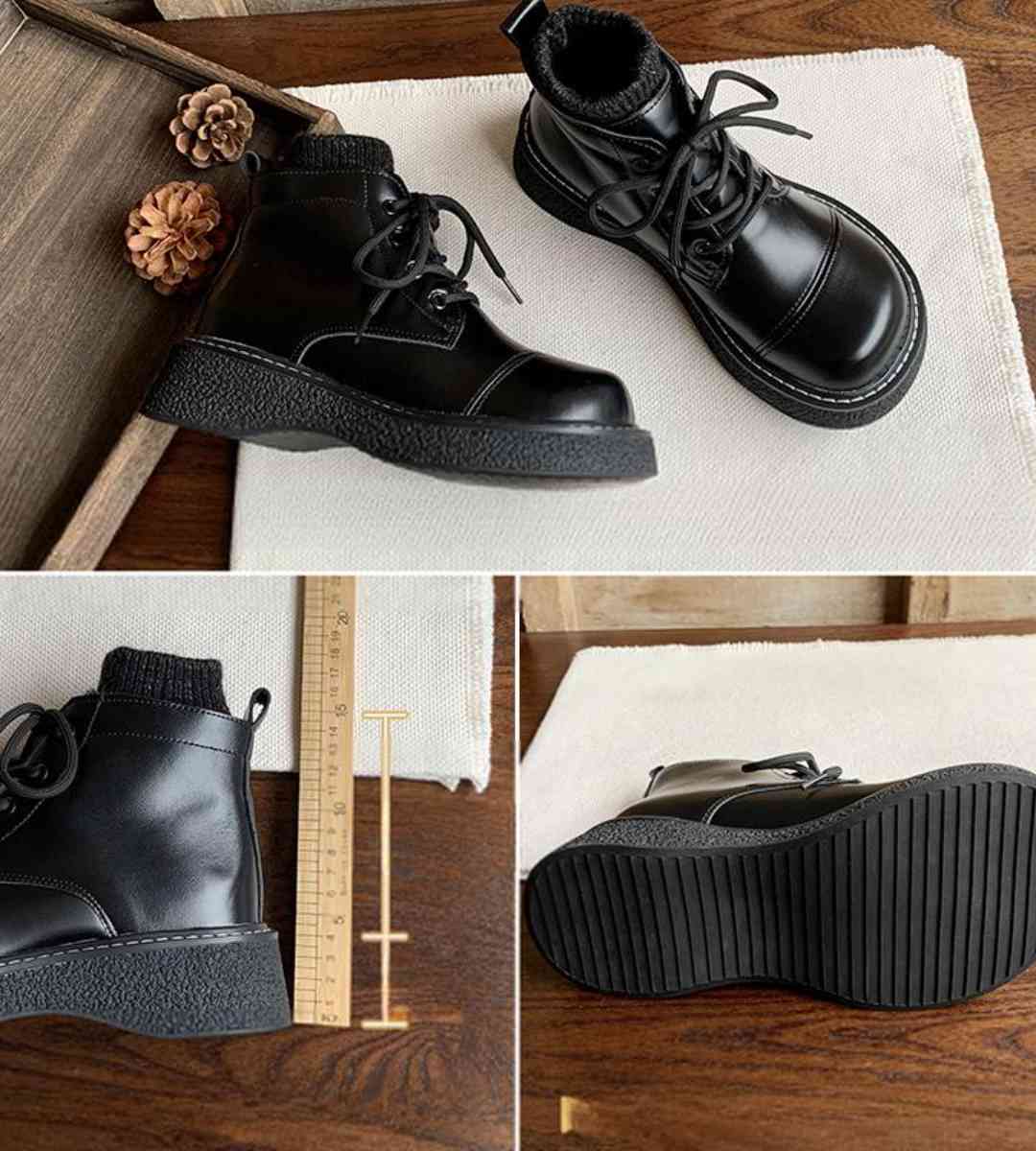 Autumn Sneakers Leather Casual Athletic Shoes