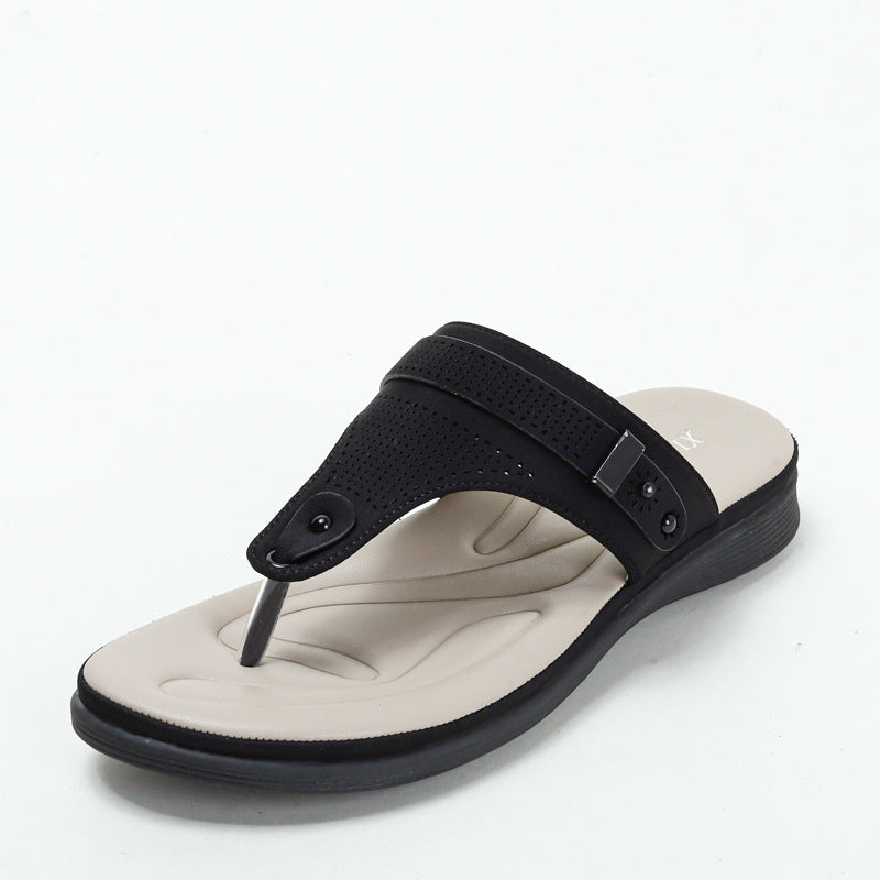Women's Flip-Flops Fashionable Summer Thick Bottom Wedge Sandals