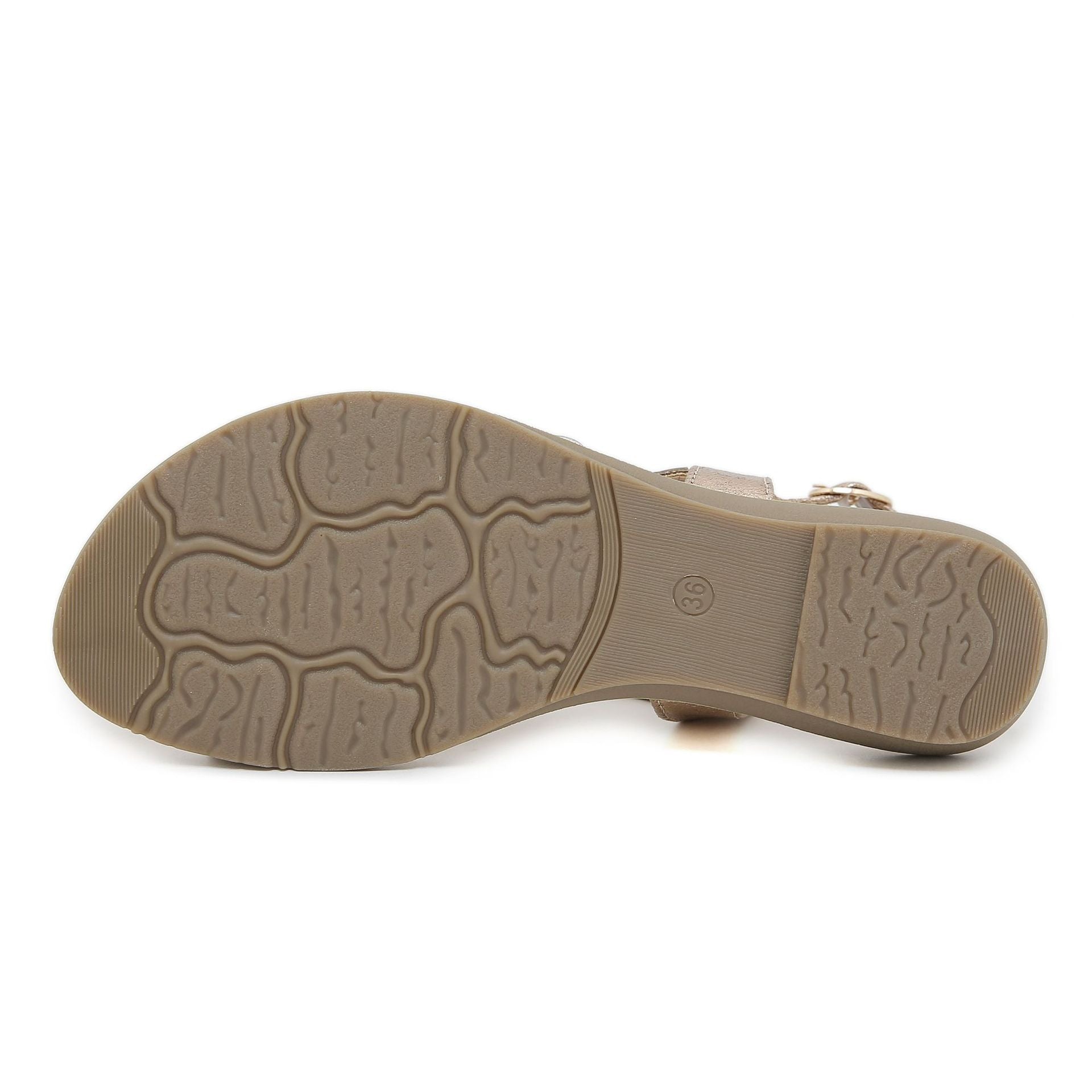 BY2006-3 Rhinestone Sandals Women's Comfortable Versatile Shoes | Flat Sandals