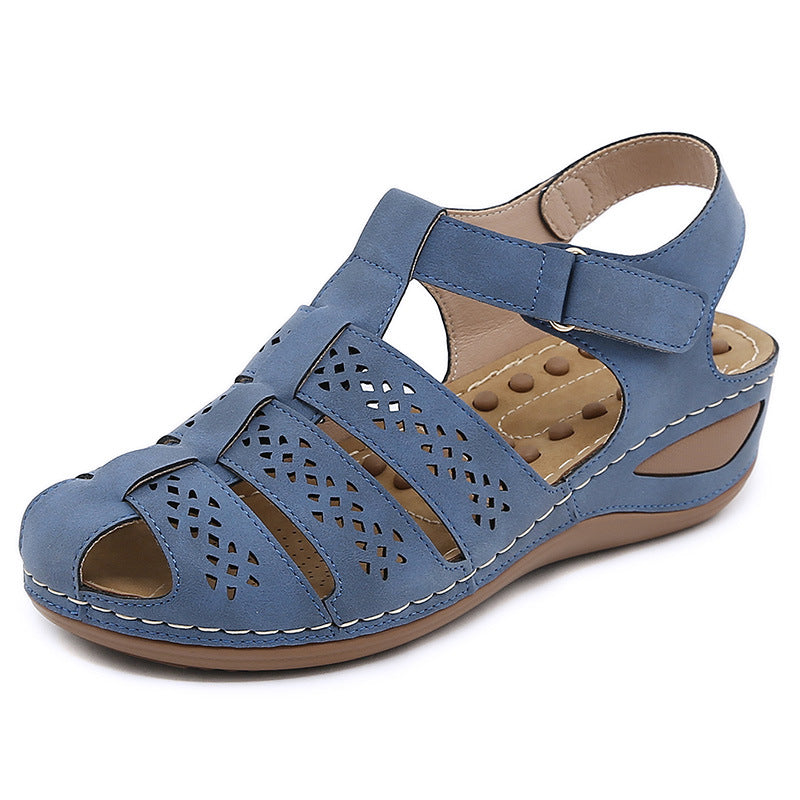 C801-3 Sandals Women's Car Line Mother Shoes Large Size Sandals Wedge Slippers