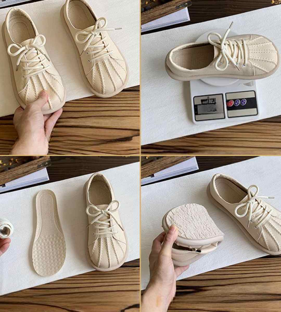 Autumn Casual Sneakers Leather Stylish Footwear