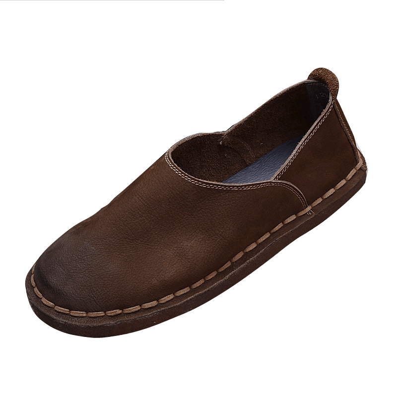 Breathable handmade single-layer comfortable casual leather shoes men's leather versatile soft leather soft sole cowhide lazy shoes