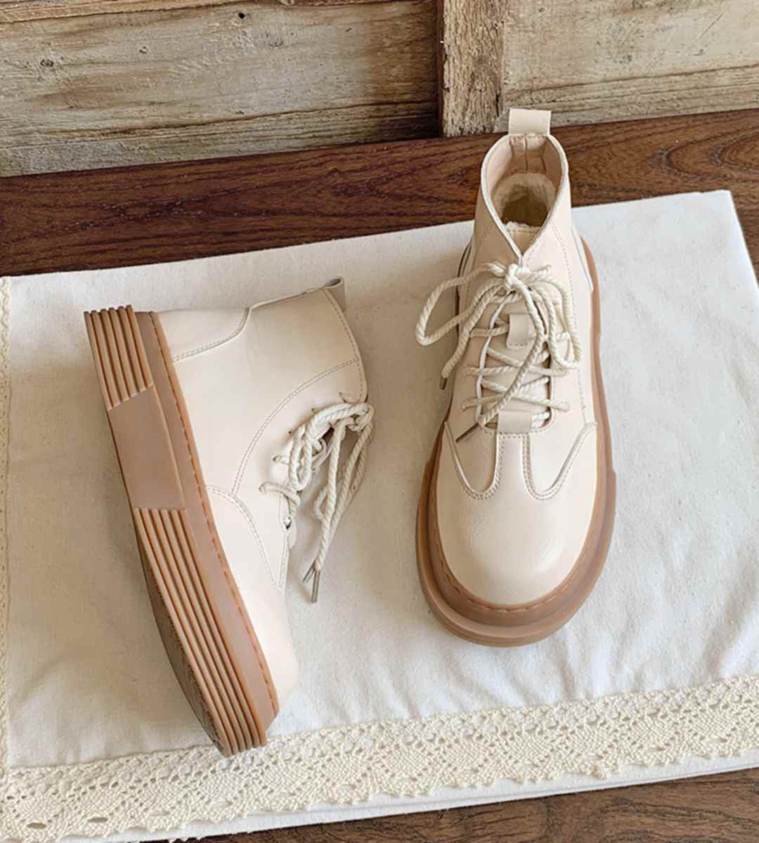 Spring Casual Sneakers Leather Stylish Sport Shoes