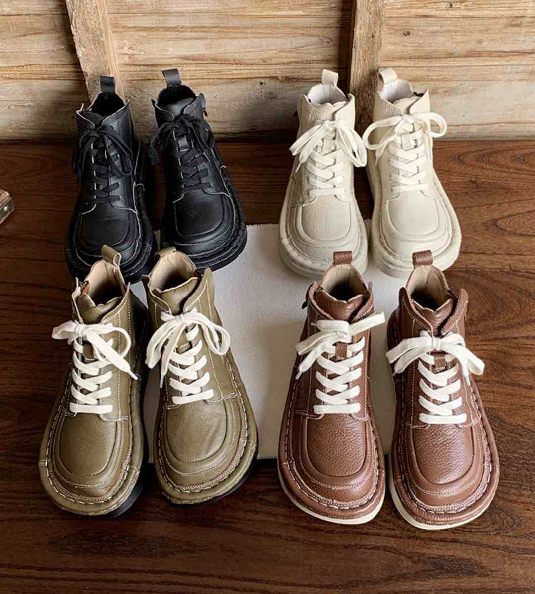 Spring Casual Sneakers Leather Fashion Sports Type