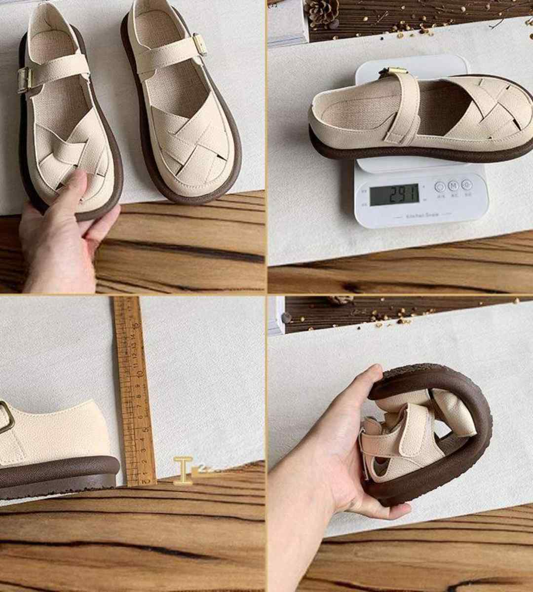 Summer Mary Jane Shoes Cotton Linen College Style Woven Sandals