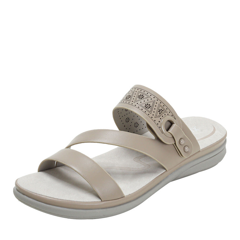 Slippers Women's Wedge Fashion Travel Casual Platform Sandals Women's Outer Wear